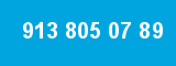 913 805 07 89